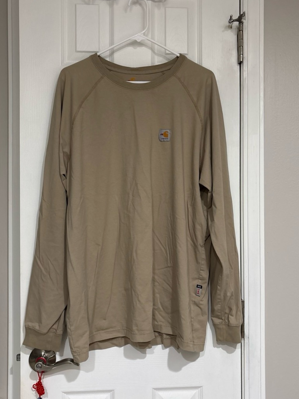 Carhartt Men’s Long-Sleeve Work Shirt — Khaki